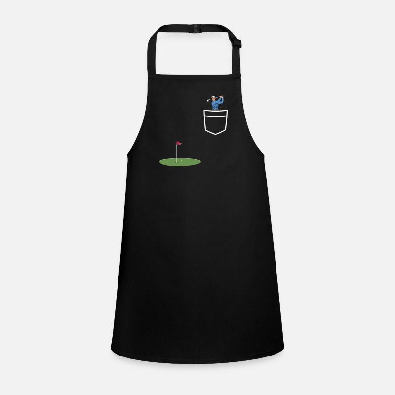 Golfer in pocket pocket Children's Apron