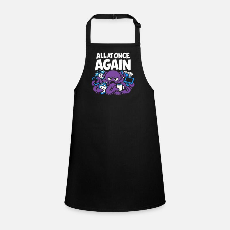 Funny Octopus Overstimulated Children's Apron