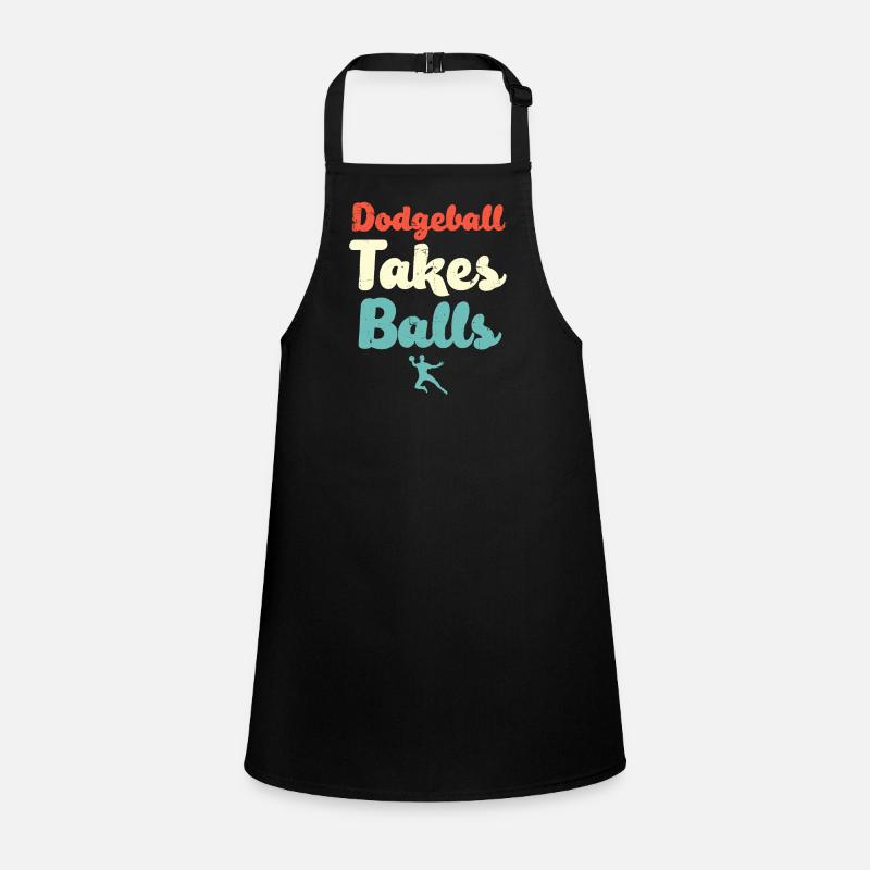 Dodgeball Takes Balls Children's Apron