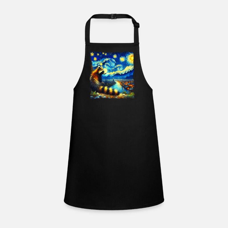 Nasenbär Starry Night Schürze für Kinder