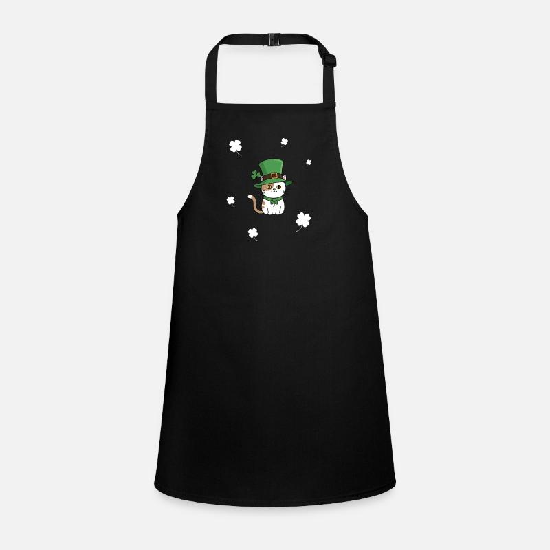 St Patrick's Day Cat Children's Apron