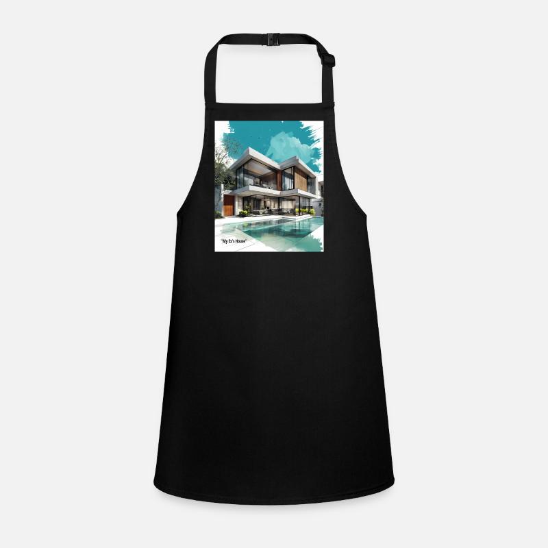 Ex's Modern Villa by Pool Children's Apron
