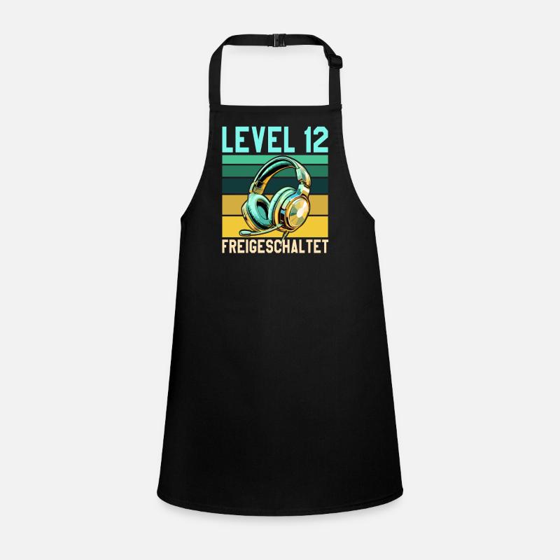 11. Geburtstag Junge Mädchen Gamer Level 11 Schürze für Kinder