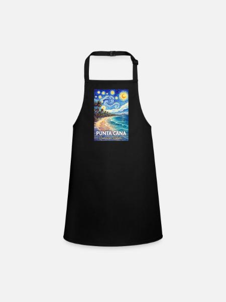 Punta Cana Dominican Republic - Children's Apron - black - Front