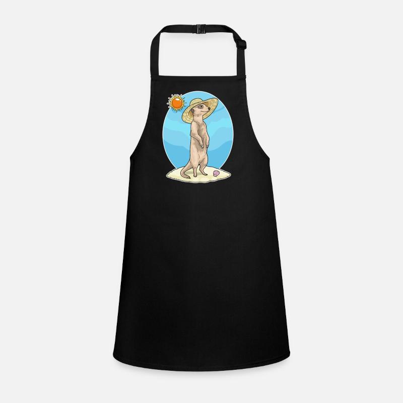 Meerkat Beach Straw Hat Summer Children's Apron