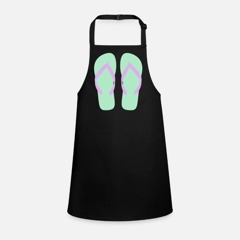 Mint Flip Flops Lavender Straps Children's Apron