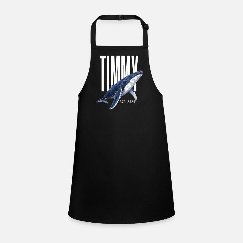 Timmy Wal Est 2026 Buckelwal Shirt Schürze für Kinder