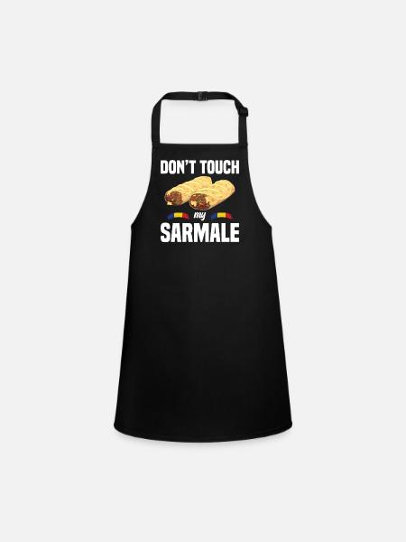 Sarmale Dish Romanian Snack Costume Outfit Sarmale - Children's Apron - black - Front