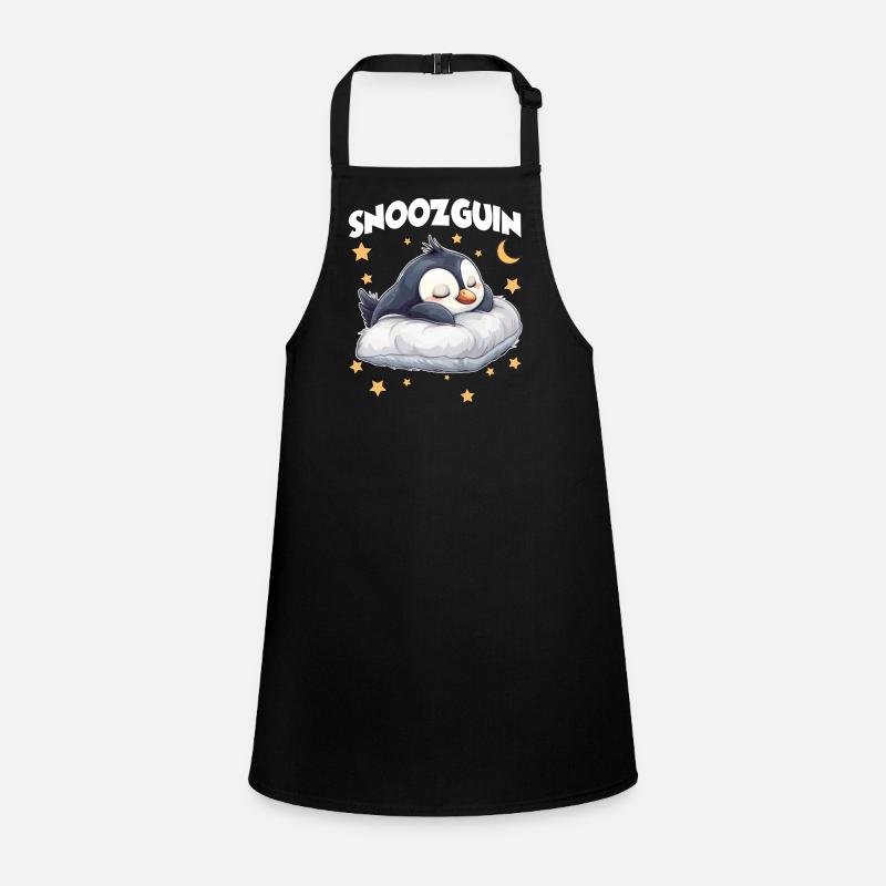 Snoozguin Penguin Pajama Morning Grouch Late Riser Children's Apron