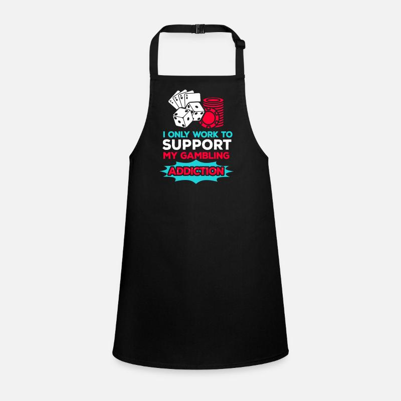 Casino poker card game gambling Children's Apron