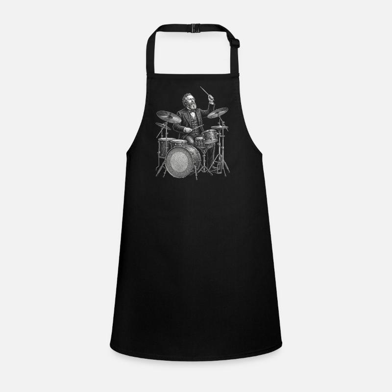 Rutherford B. Hayes plays drums Children's Apron