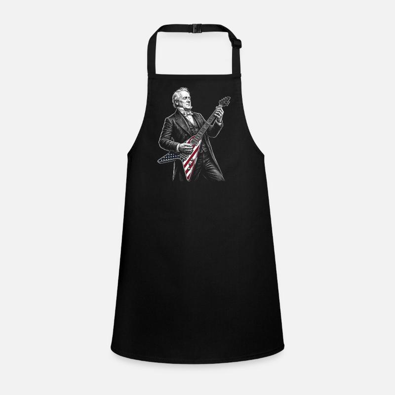 James Buchanan Playing Guitar Children's Apron