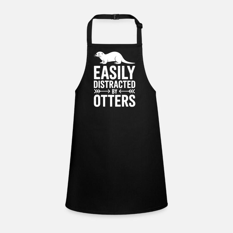 Otter Sprüche Wassermarder Lustiges Otter Geschenk Schürze für Kinder