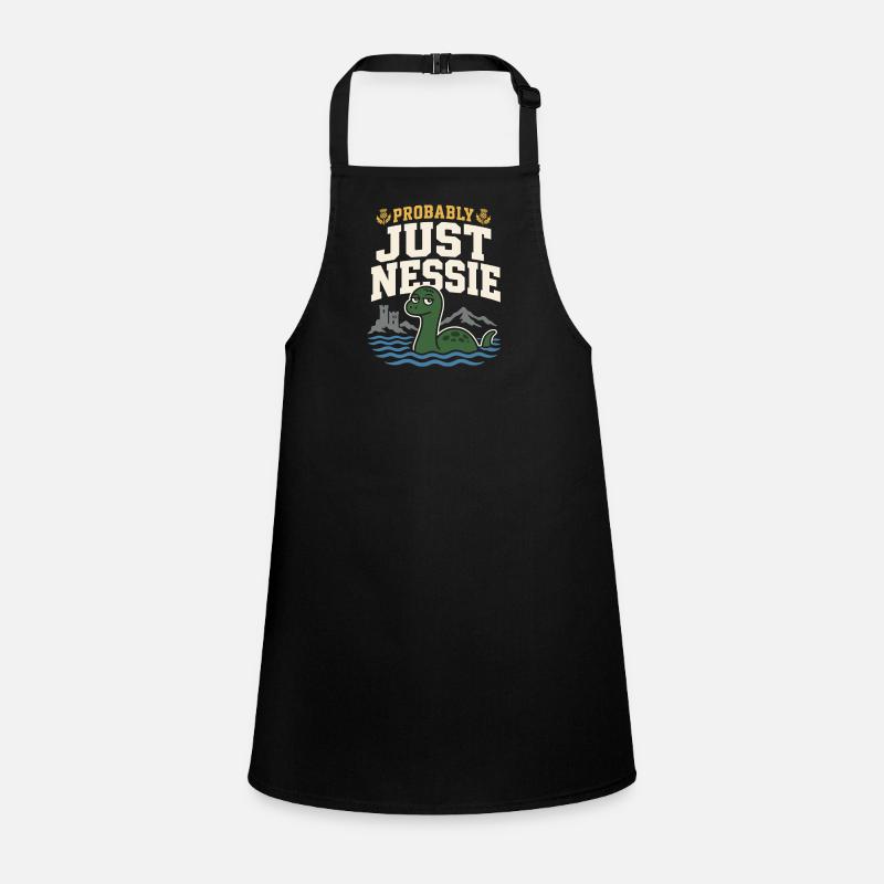 Loch Ness Monster Nessie Loch Ness Cryptid Children's Apron