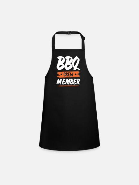Bbq Crew - Children's Apron - black - Front
