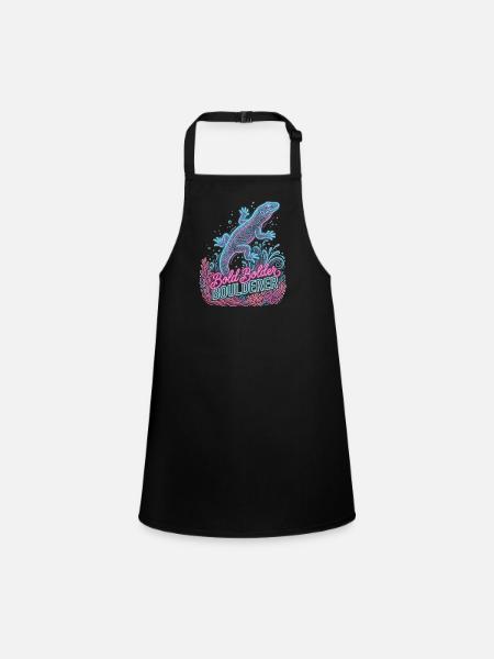 Bouldering Bold Bolder Boulderer - Tablier Enfant - noir - Devant