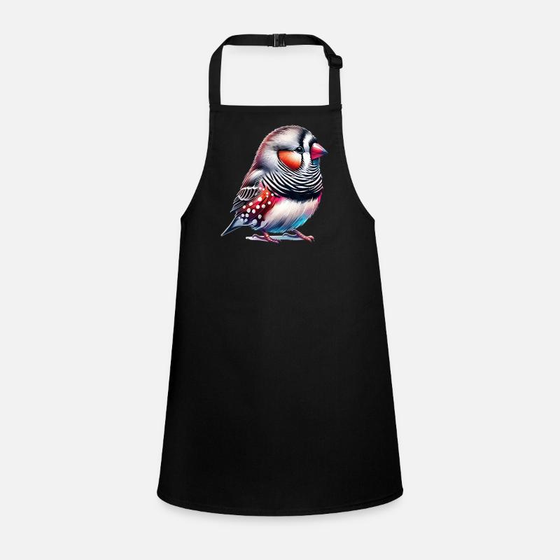 Zebra Finch Motif Children's Apron