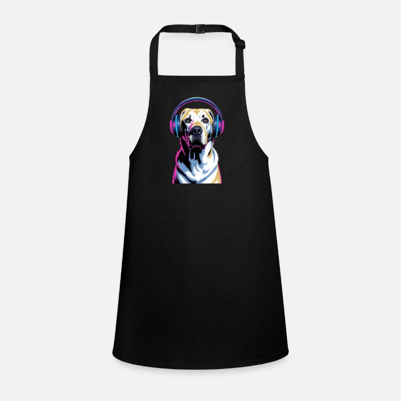 Labrador avec casque Tablier Enfant