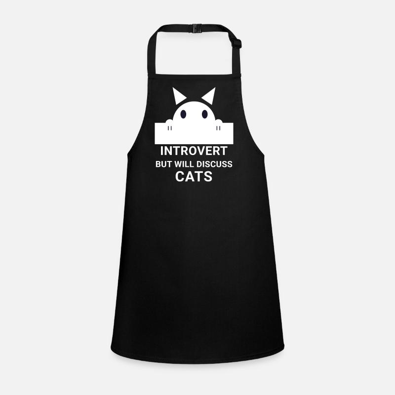 Chat introverti : Discussions calmes sur les chats Tablier Enfant