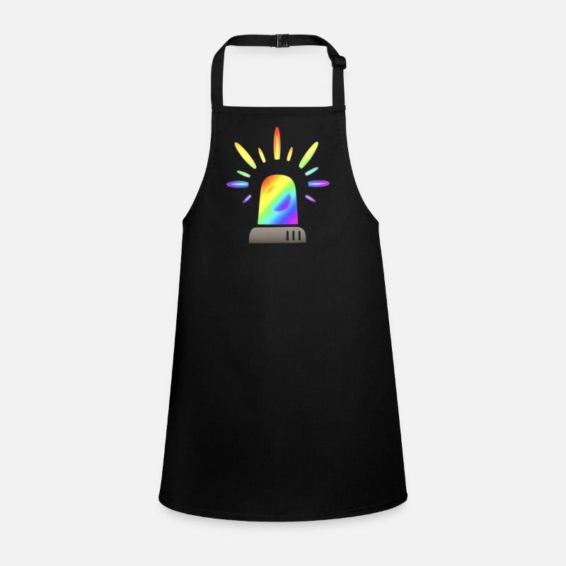 Rainbow Siren Warning Light Children's Apron