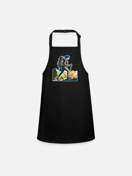 Climber - Children's Apron - black - Front