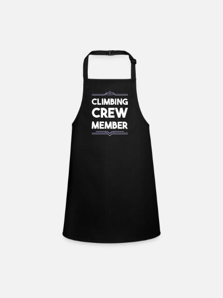 Climbing Crew - Schürze für Kinder - Schwarz - Vorne