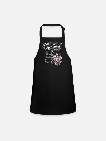 Fleurs de café caféinées - Tablier Enfant - noir - Devant