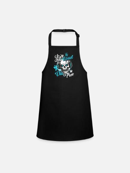 Chemise Live Loud - Tablier Enfant - noir - Devant