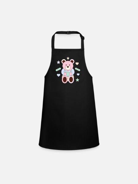 Little Heart Healer - Children's Apron - black - Front