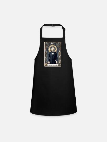 William McKinley Tarotkarte - Schürze für Kinder - Schwarz - Vorne
