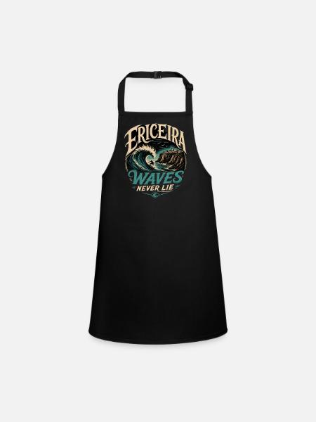 Ericeira Surfing - Children's Apron - black - Front