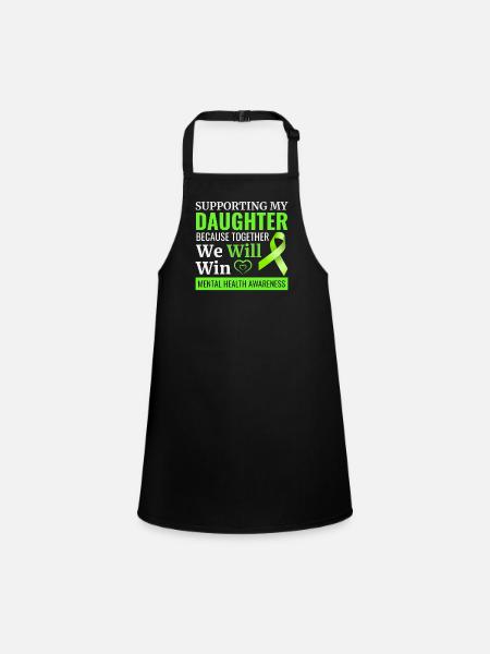 Mental Health Awareness - Children's Apron - black - Front