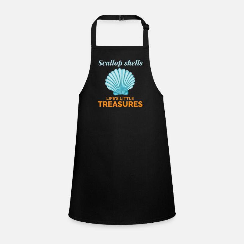 Scallop Seashells Collector Beachcomber Shellfish Children's Apron