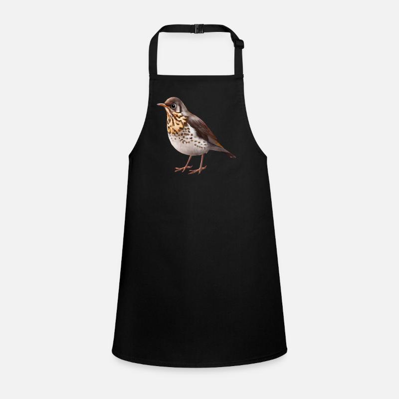 Thrush bird Children's Apron