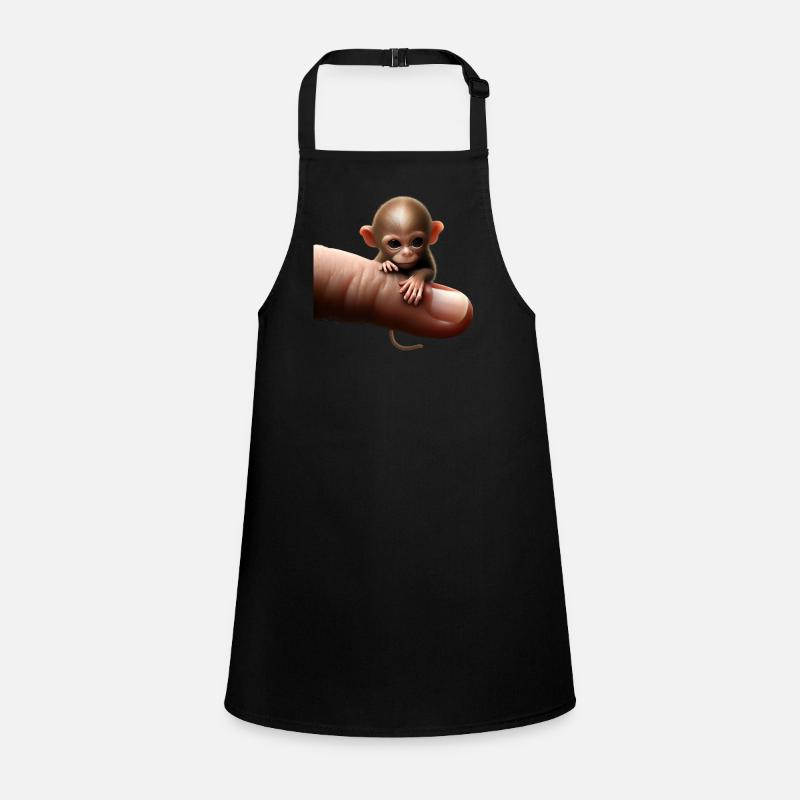 Finger monkey on the finger Children's Apron