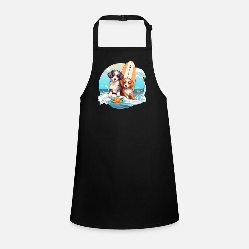 Two surfing dogs Children's Apron