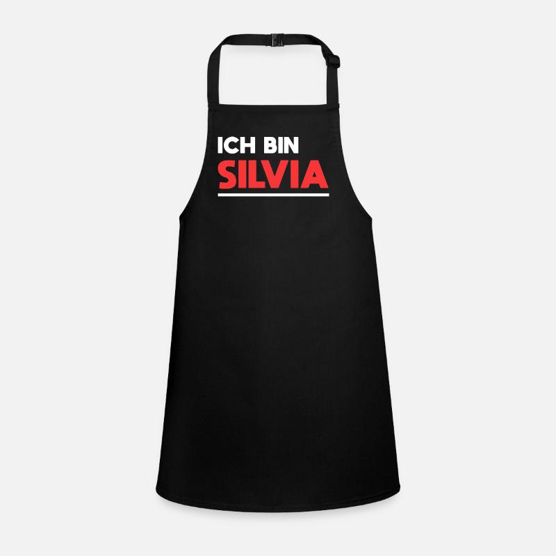 Silvia Name Spruch für stolze Silvias Schürze für Kinder