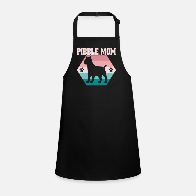 Pibble Mom Retro VIntage Pittie Pitbull Terrier Children's Apron