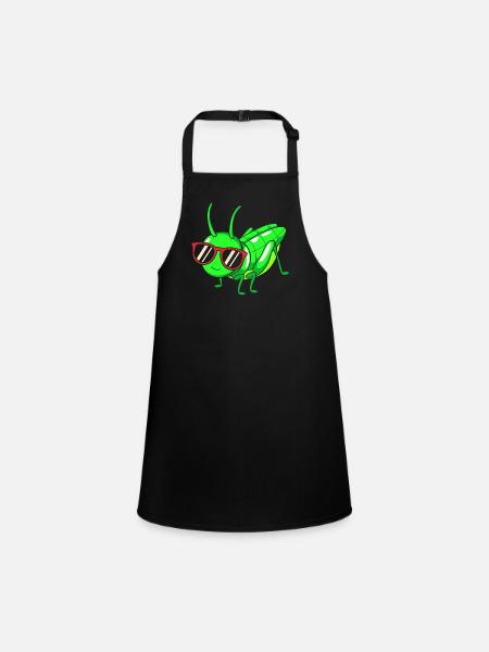 Sauterelle sauterelle - Tablier Enfant - noir - Devant