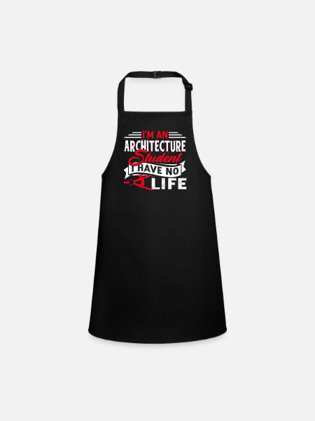 Architecture I am An Architecture - Children's Apron - black - Front