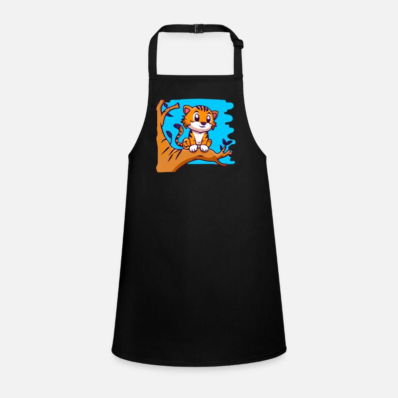 Tiger on a tree Children's Apron