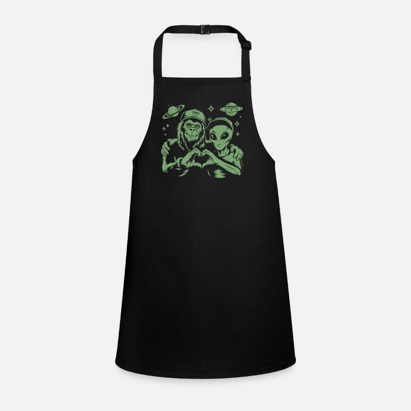 Alien & Bigfoot – Cosmic Friendship Children's Apron