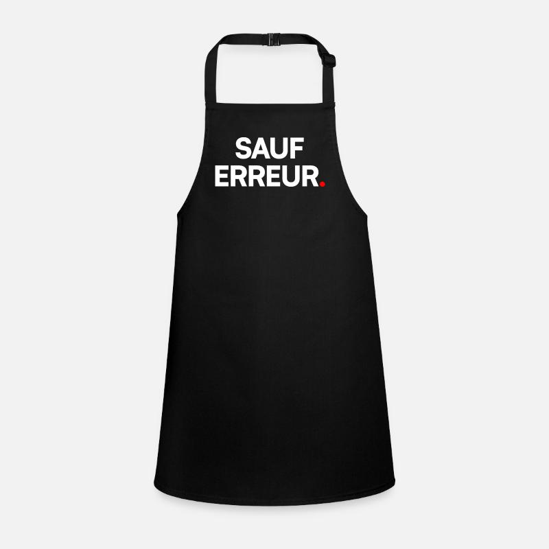 Sauf erreur Tablier Enfant