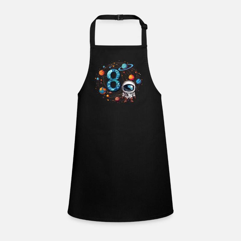 8th Birthday Astronaut Cosmonaut Children's Apron