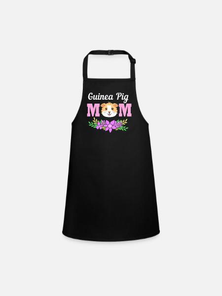 Guinea pig - Children's Apron - black - Front