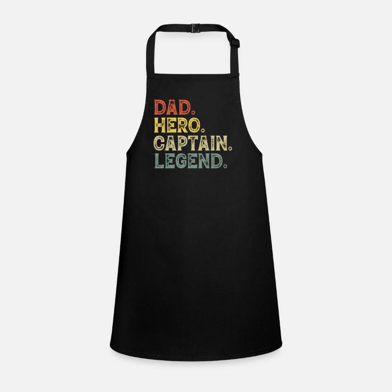 Papa Kapitän Boot Schürze für Kinder