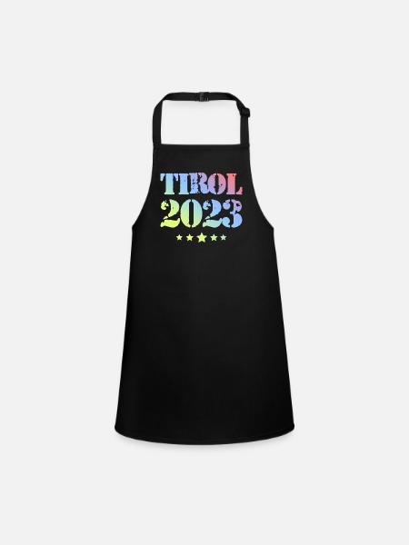 Tyrol 2023 - Children's Apron - black - Front