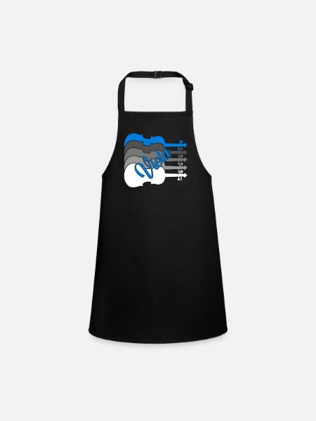 Awesome Viola - Children's Apron - black - Front