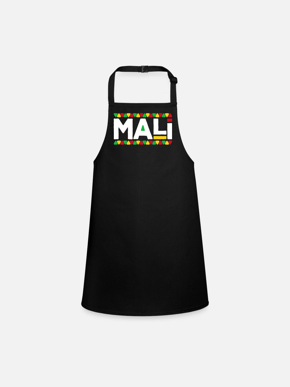 Malien Drapeau Mali - Tablier Enfant - noir - Devant