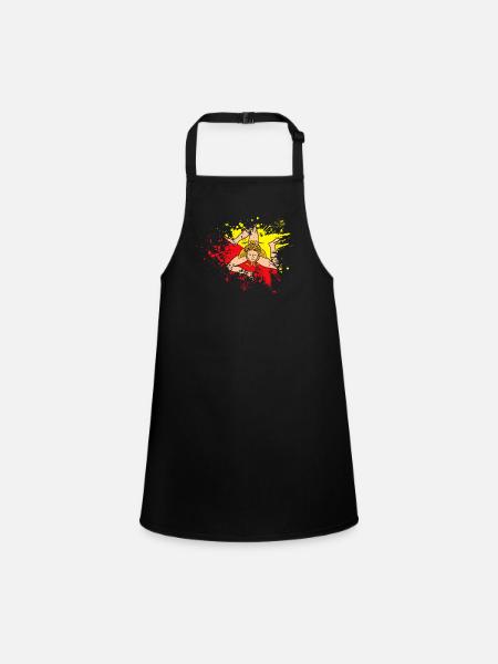 Sicily Flag Italy Sicily - Children's Apron - black - Front